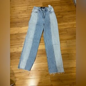 Two-Tone Blue Women's Jeans